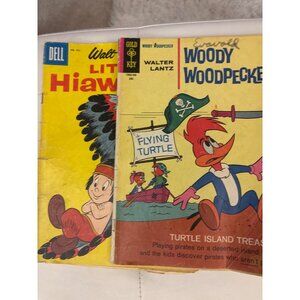 Set of 2  Vintage Magazines  Woody Woodpecker Little Hiawatha